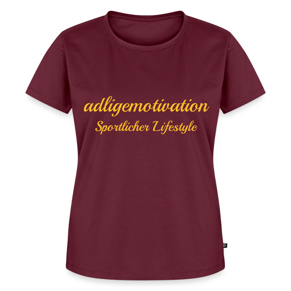 Sportlicher Lifestyle Premium T-Shirt - burgundy