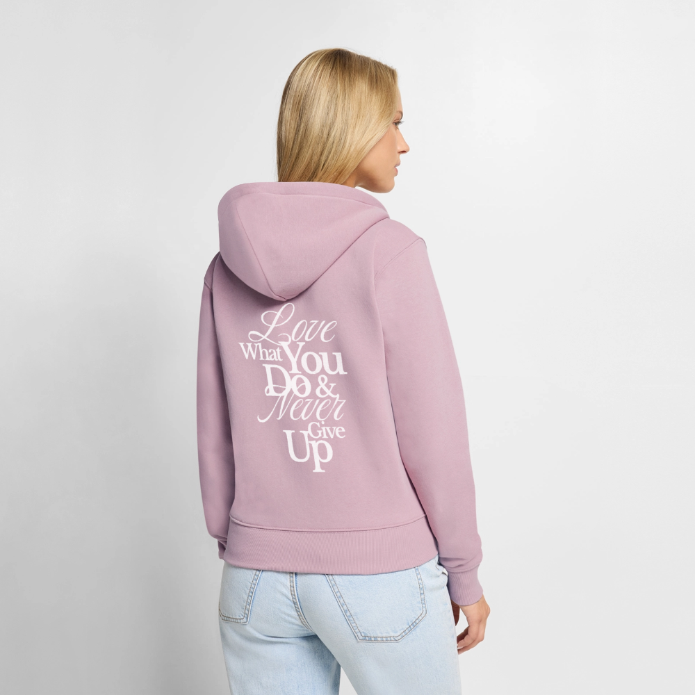 Love What You Do Premium Kapuzenjacke - dusky pink