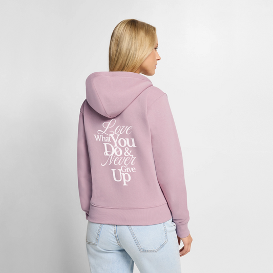 Love What You Do Premium Kapuzenjacke - dusky pink