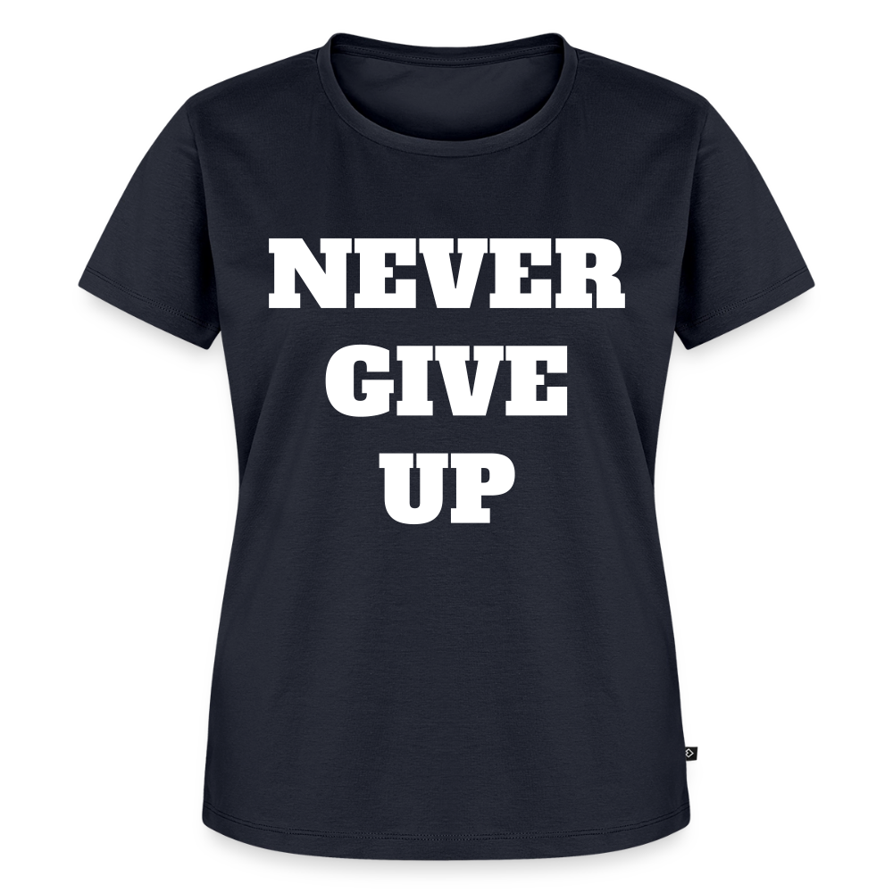 Never give up Premium T-Shirt - navy