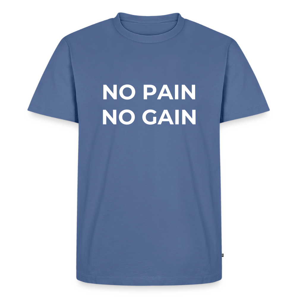 NO PAIN NO GAIN T-Shirt - stone blue