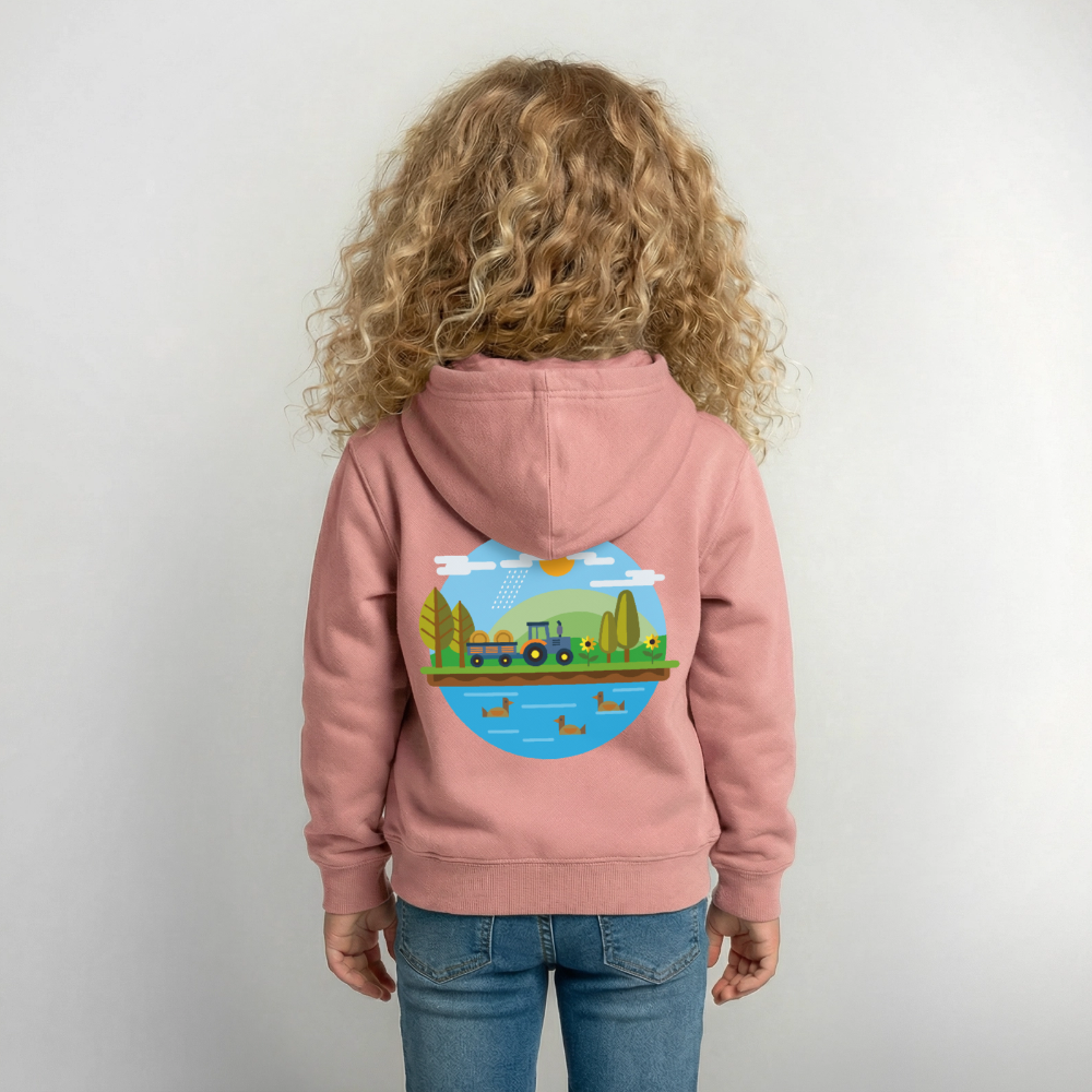 Bauernhof Kinder Hoodie - dusky rose