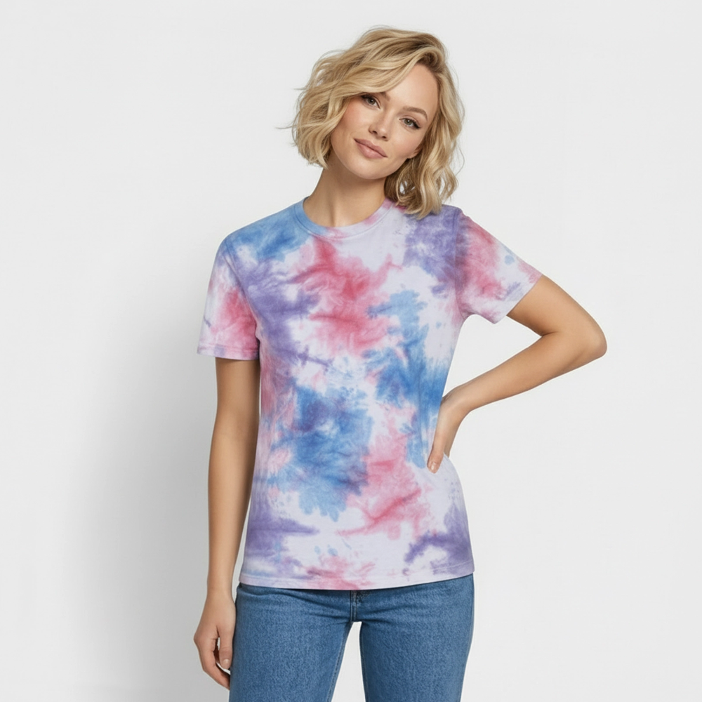 Tie-Dye T-Shirt - Pink/Purple/Blue