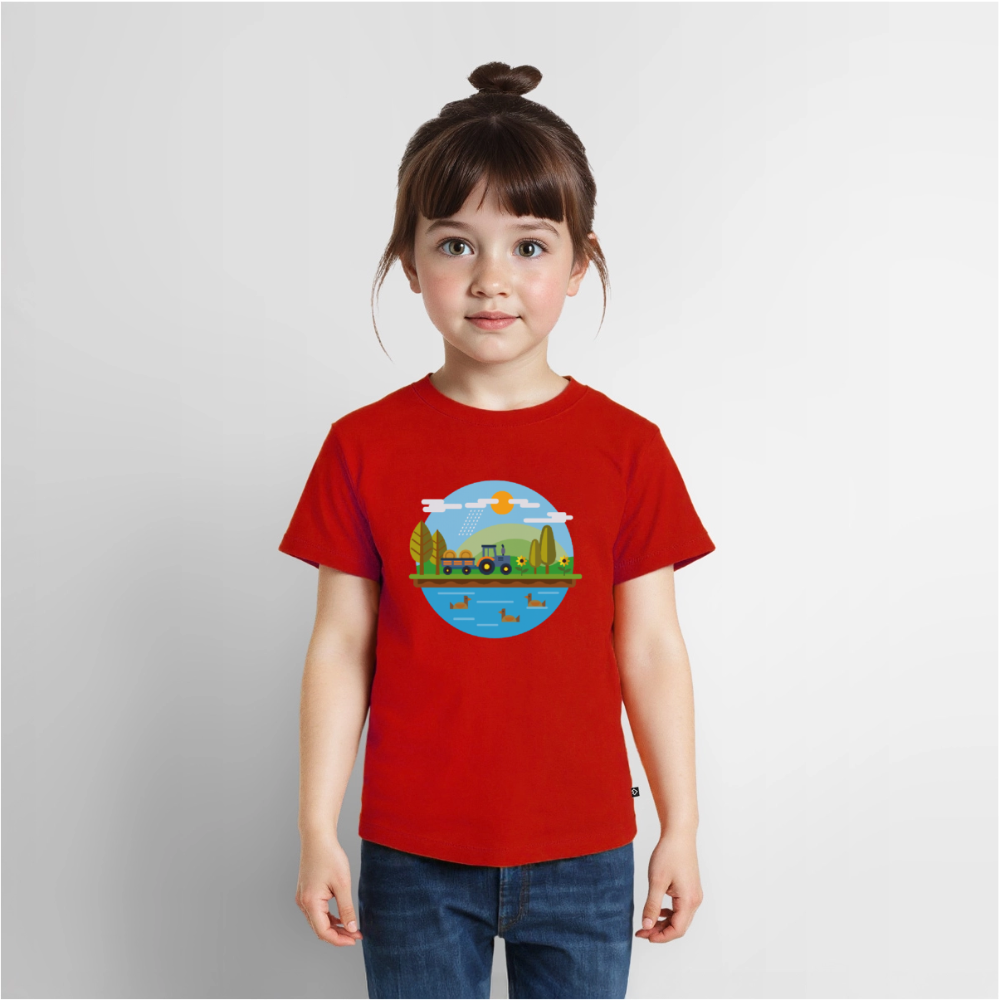 Bauernhof Premium Kinder T-Shirt - red