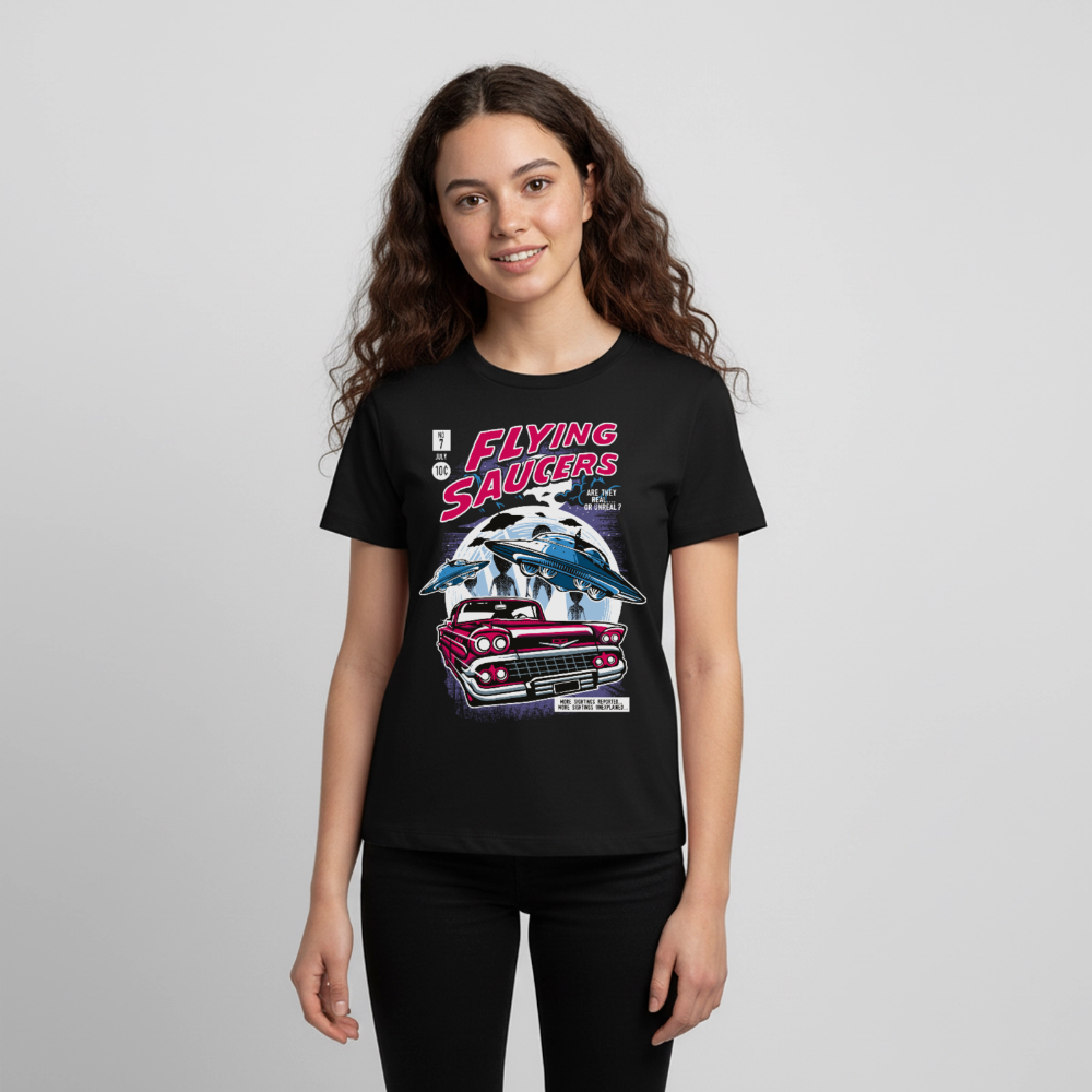 FLYING SAUCERS Premium Teenager T-Shirt - black