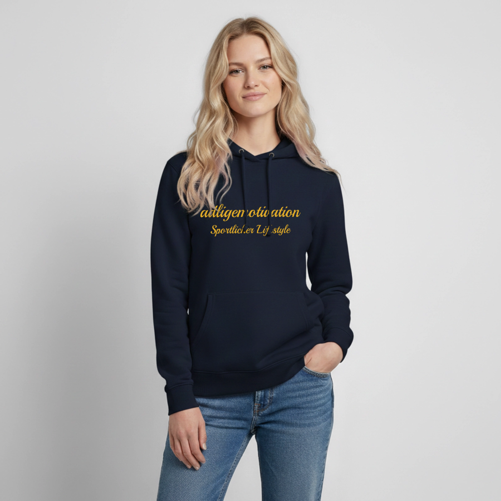 sportlicher Lifestyle Hoodie - navy