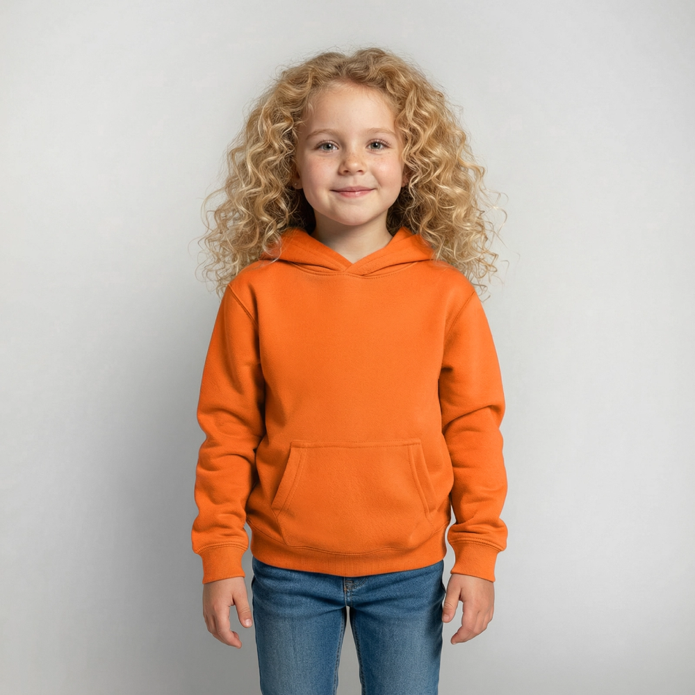 Hunde mit Brille Kinder Hoodie - orange