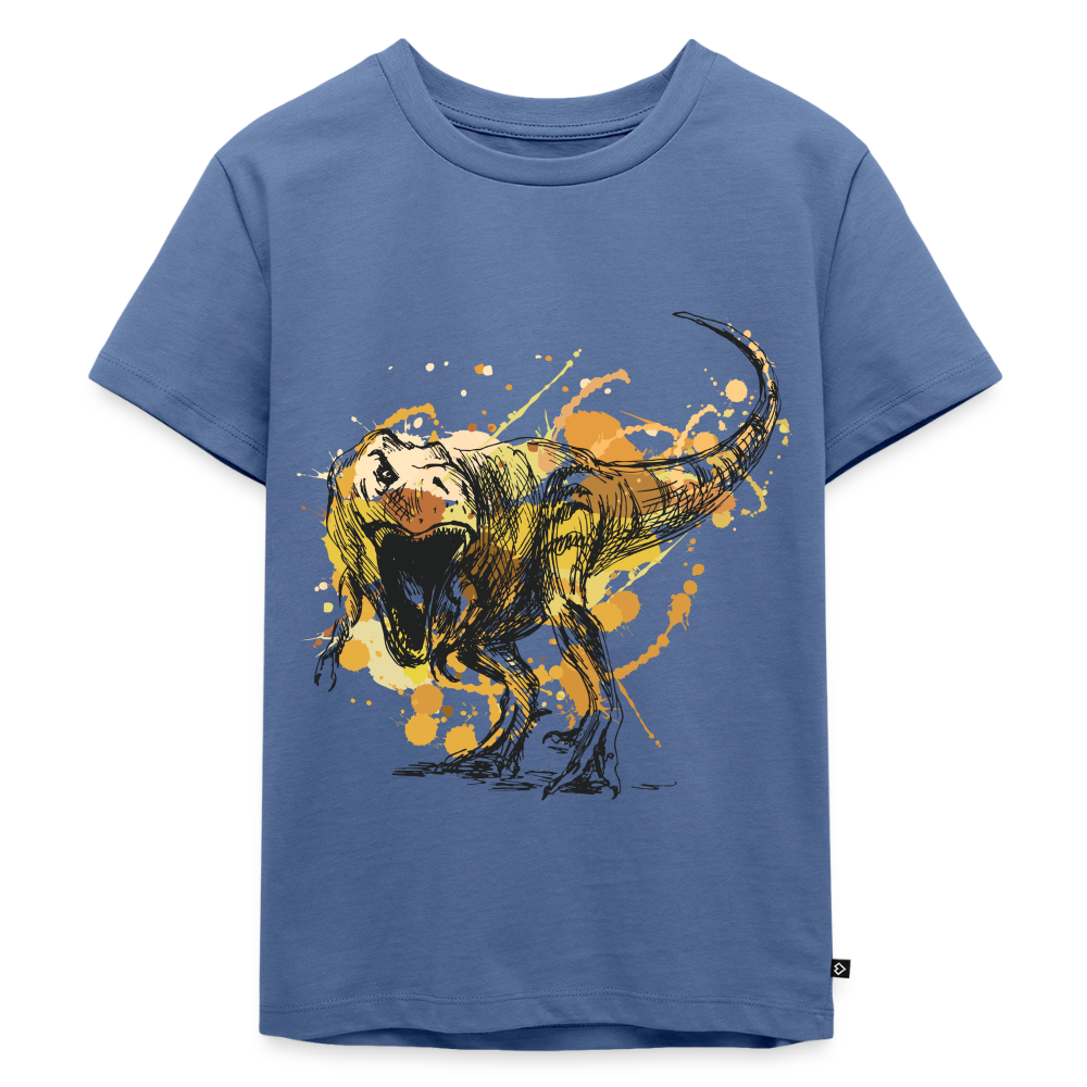 Dinosaurier Premium Kinder T-Shirt - stone blue
