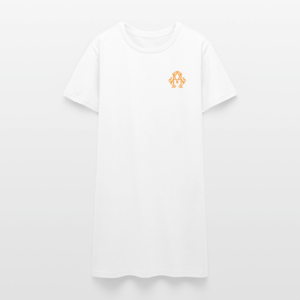 adligemotivations Logo T-Shirt Kleid - white