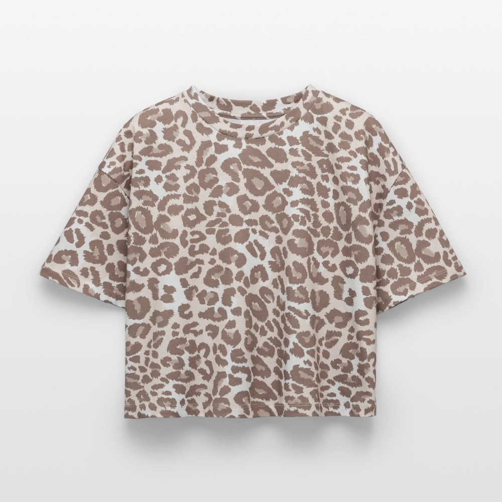 Leo-Print Oversized T-Shirt - Leopard print
