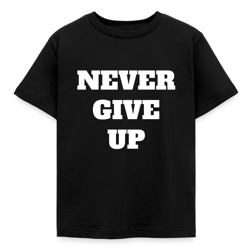 Never give up Kinder T-Shirt - black