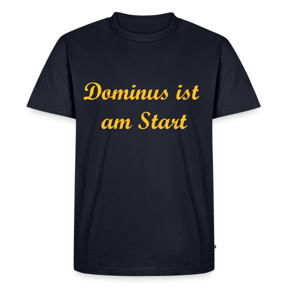 Dominus ist am Start Premium T-Shirt - navy