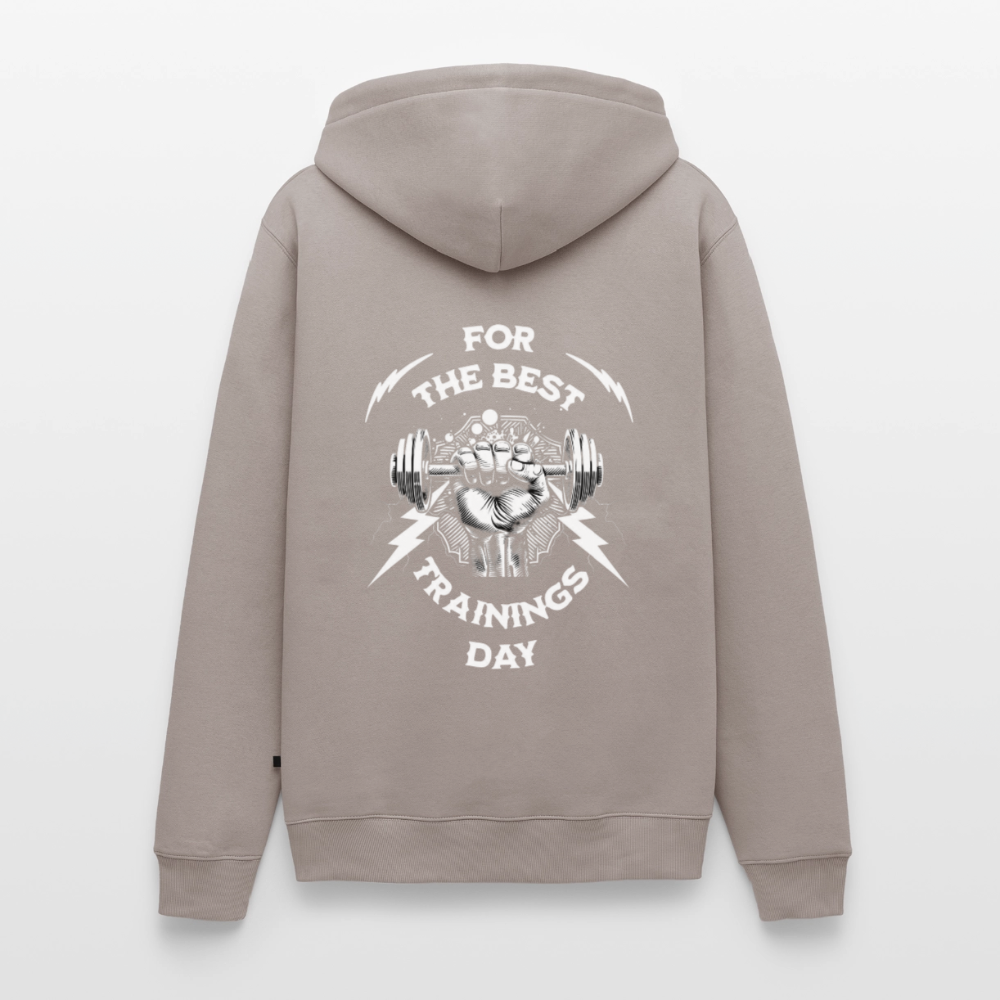 FOR THE BEST Premium Hoodie - taupe
