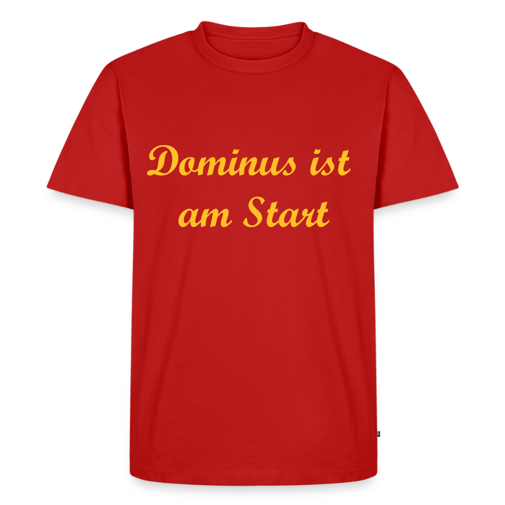 Dominus ist am Start Premium T-Shirt - red