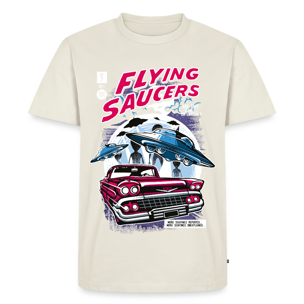 FLYING SAUCERS Premium T-Shirt - off white