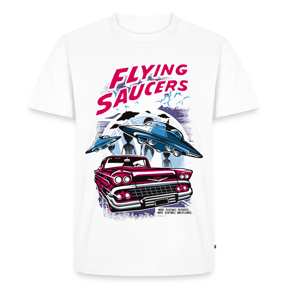 FLYING SAUCERS Premium T-Shirt - white