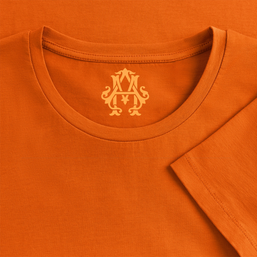 Zitat Aufdruck Premium T-Shirt Women - orange 