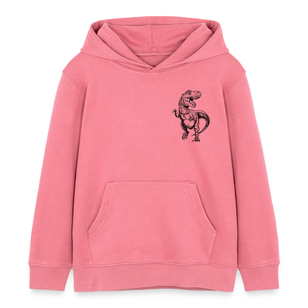 Dinosaurier Premium Kinder Hoodie - pink joy 