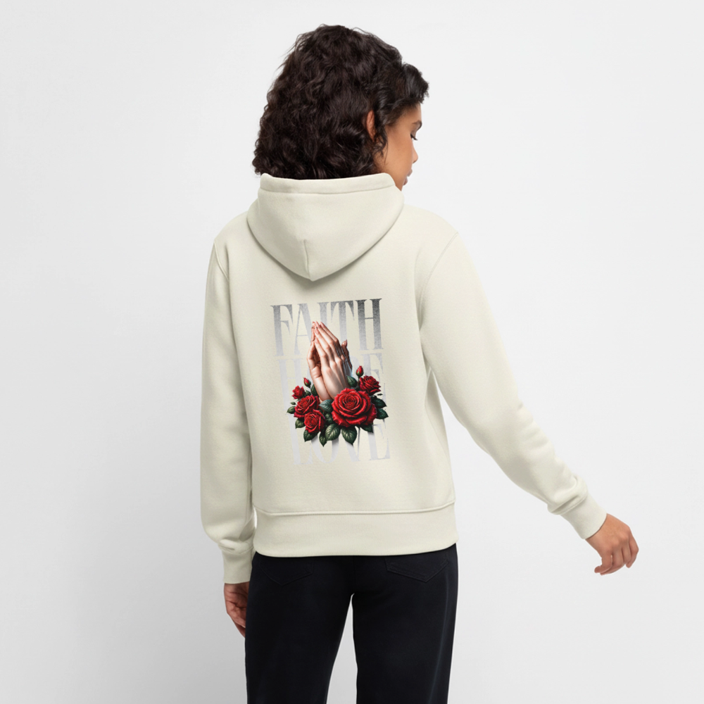 FAITH, HOPE, LOVE Premium Hoodie - off white