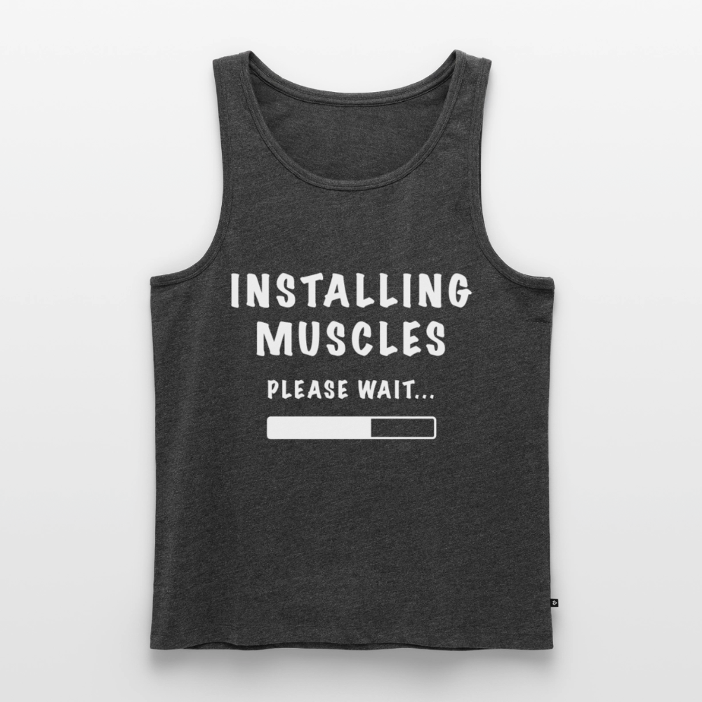 INSTALLING MUSCLES Premium Tank Top - heather anthracite
