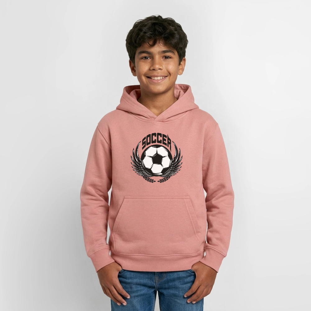 Soccer Hoodie Teenager - dusky rose