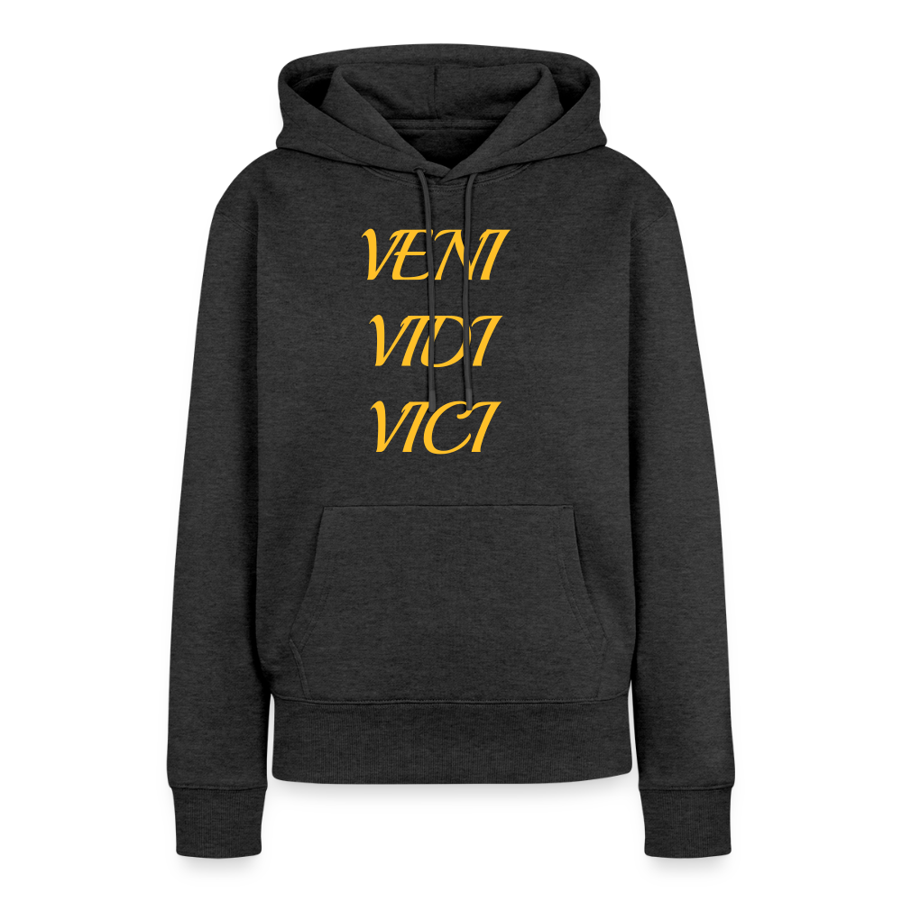 Veni, vidi, vici Premium Hoodie - heather anthracite