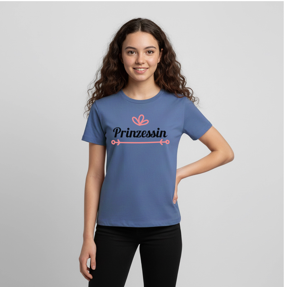 Prinzessin Premium Teenager T-Shirt - stone blue