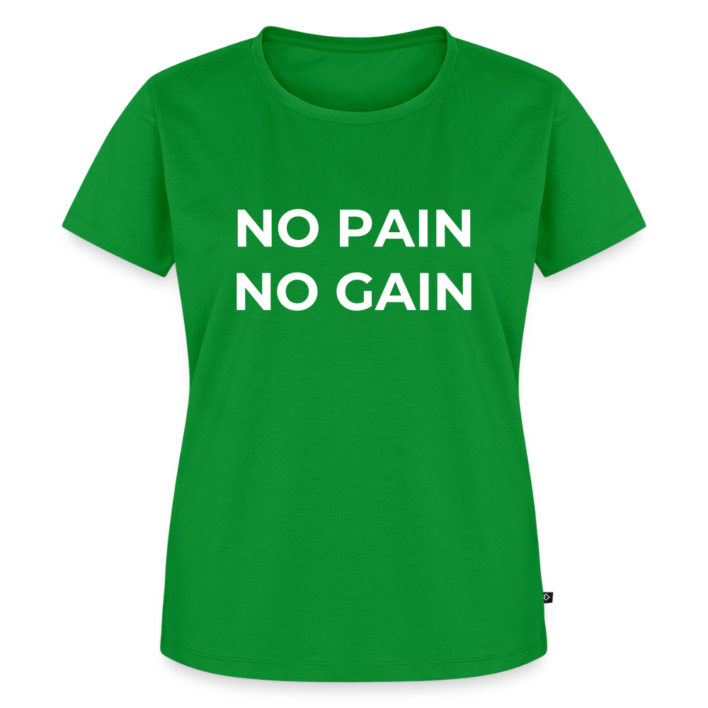 NO PAIN NO GAIN T-Shirt Woman - green