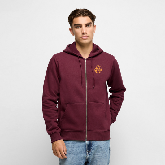 #TEAM adligemotivation Premium Logo Sweatjacke - burgundy