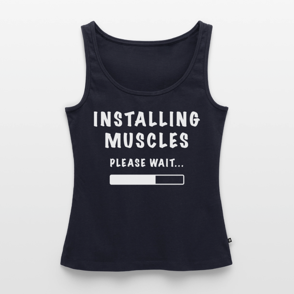 INSTALLING MUSCLES Premium Tank Top - navy