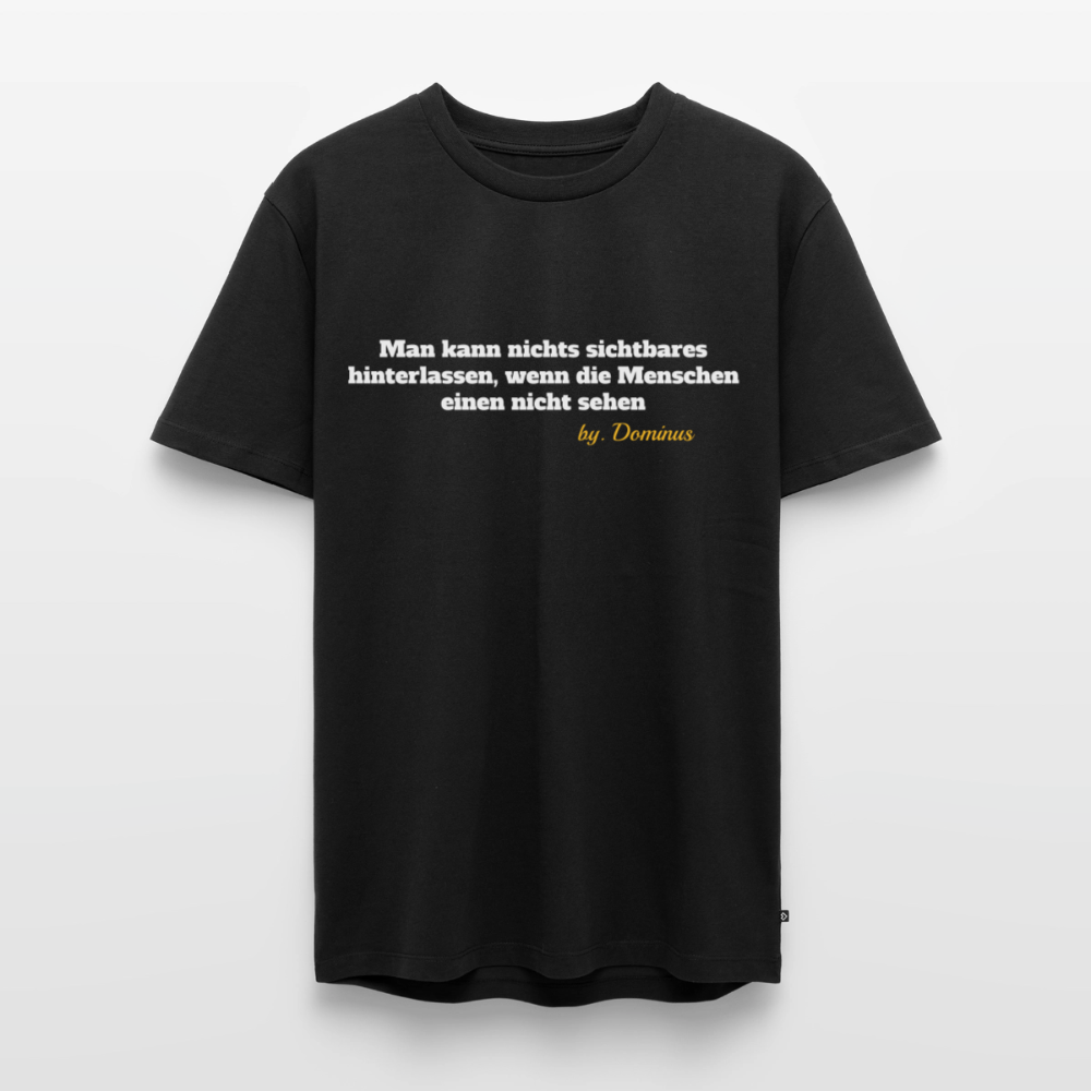 Zitat Aufdruck Premium T-Shirt - black