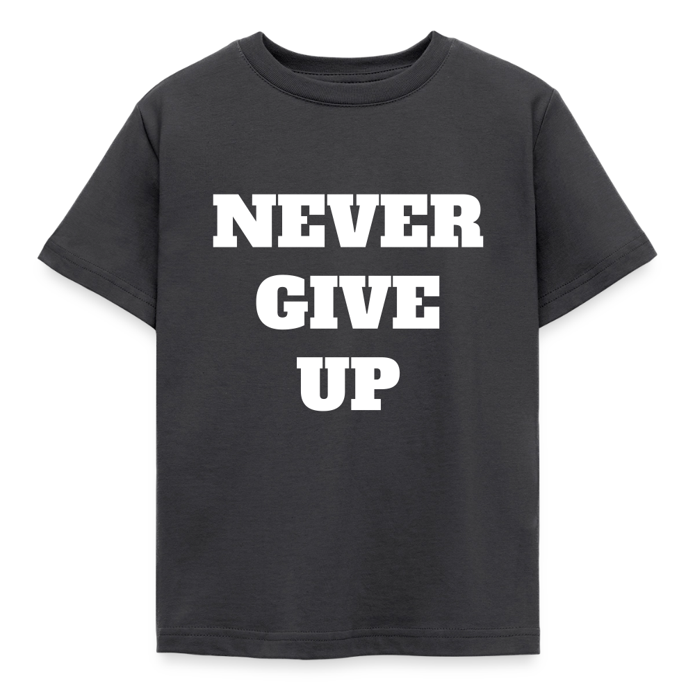 Never give up Kinder T-Shirt - dark grey