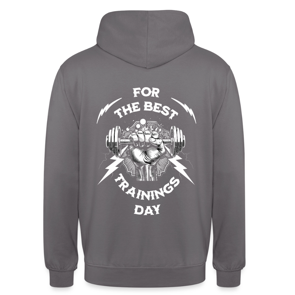FOR THE BEST Hoodie - elephant grey