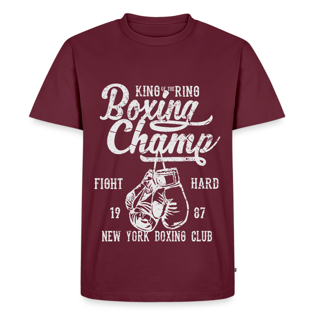 Boxing Champ Premium T-Shirt - burgundy