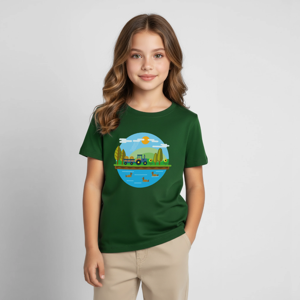 Bauernhof Kinder T-Shirt - forest green