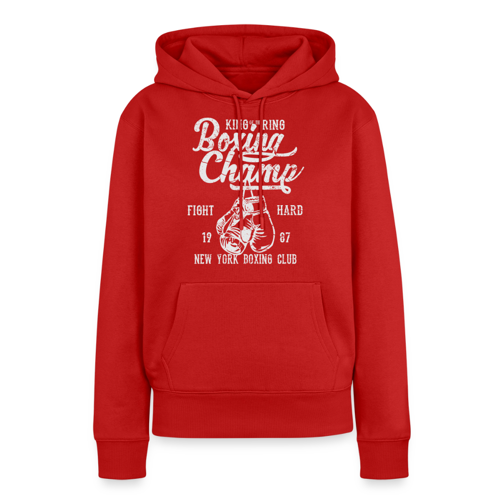 Boxing Champ Premium Hoodie - red