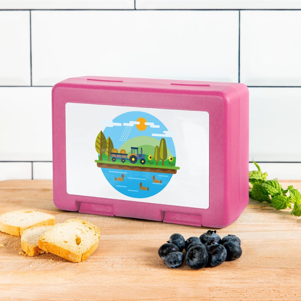 Bauernhof Brotdose - pink
