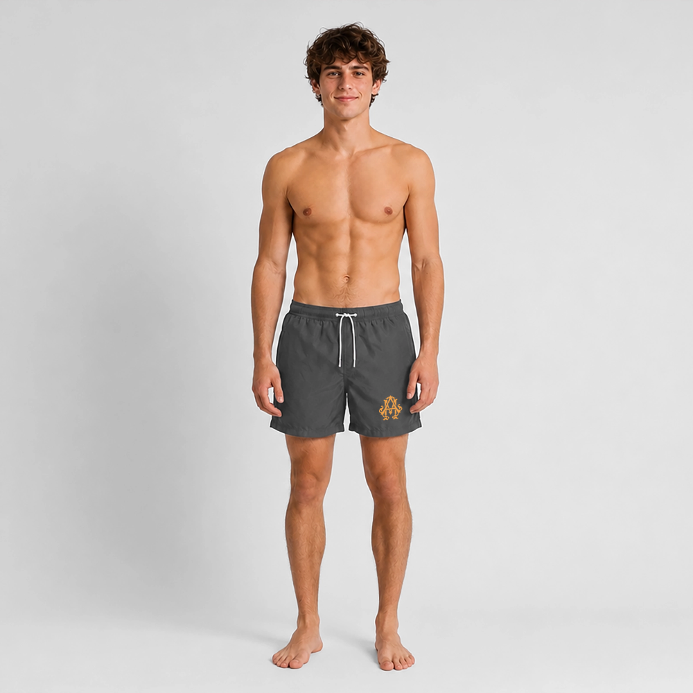 adligemotivations Logo Badeshorts - anthracite