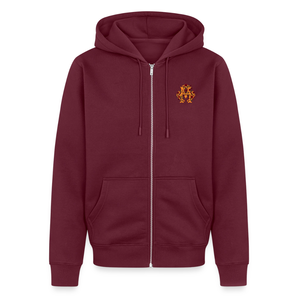 FAITH, HOPE, LOVE Premium Kapuzenjacke - burgundy