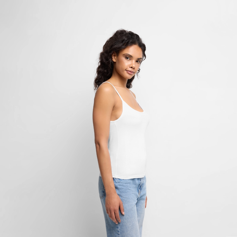 Premium Spaghetti Strap Top - white