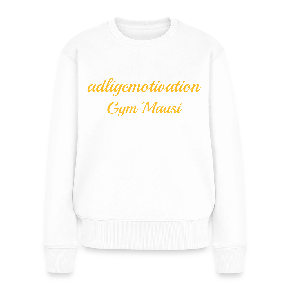 Gym Mausi Premium  Sweatshirt - white