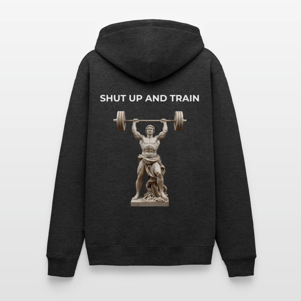 NO PAIN NO GAIN Premium Hoodie - heather anthracite