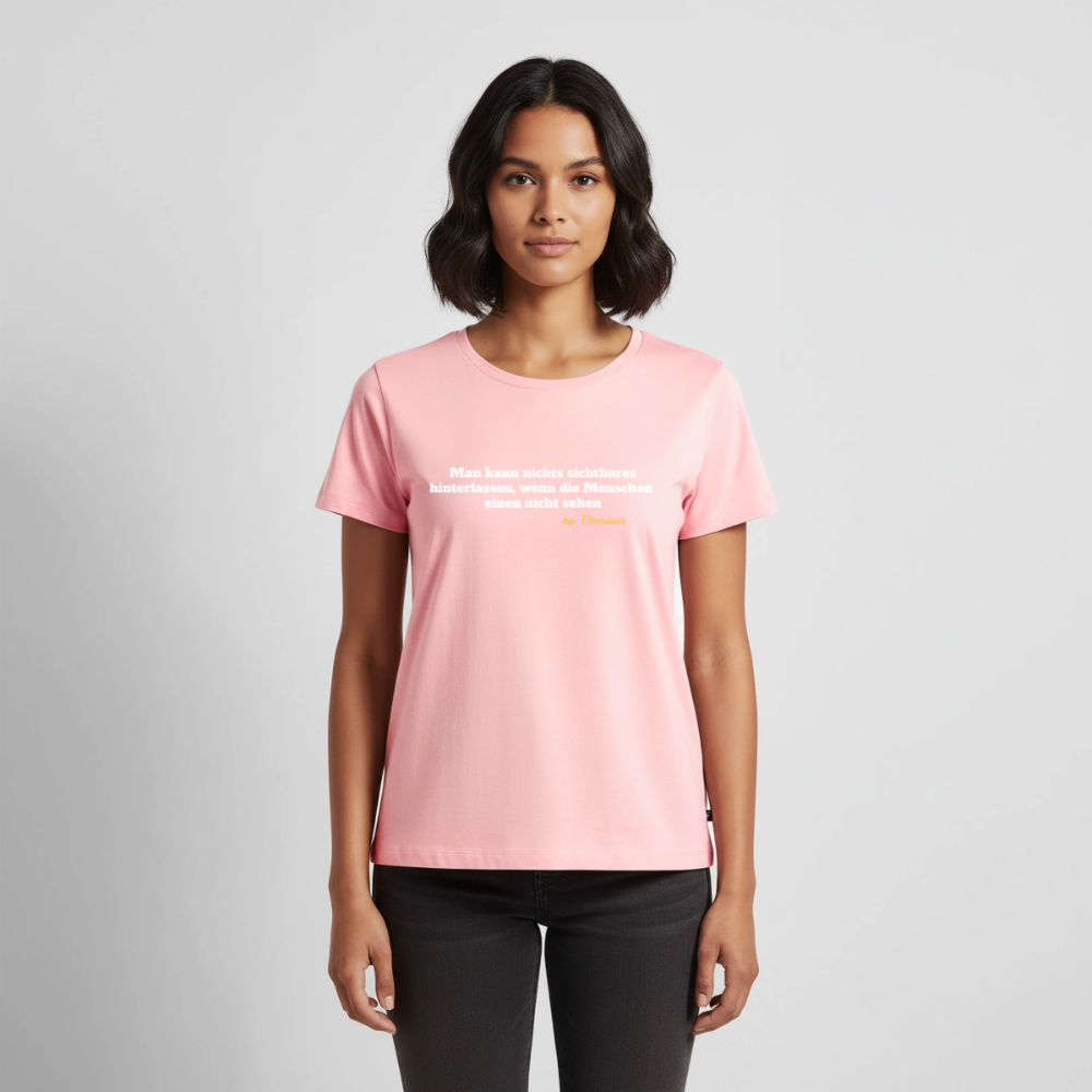 Zitat Aufdruck Premium T-Shirt Women - rose