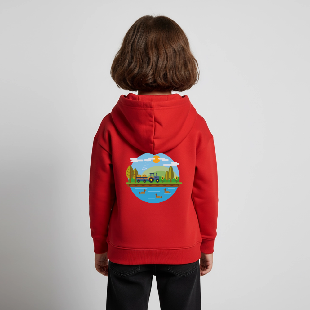 Bauernhof Premium Kinder Hoodie - red