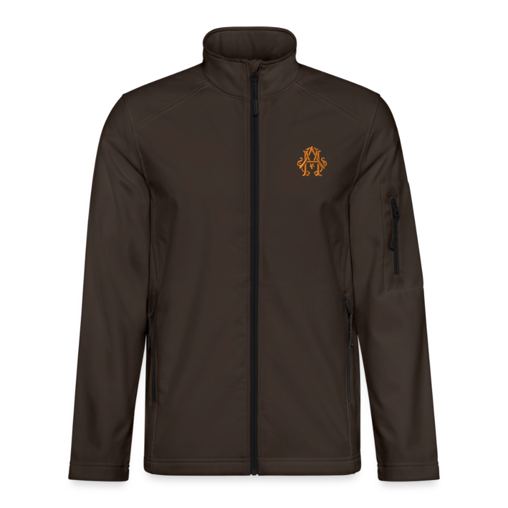 adligemotivations Logo Softshelljacke - chocolate brown