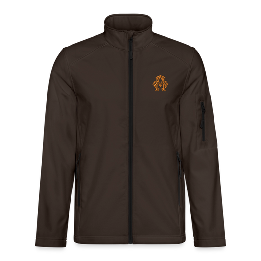 adligemotivations Logo Softshelljacke - chocolate brown