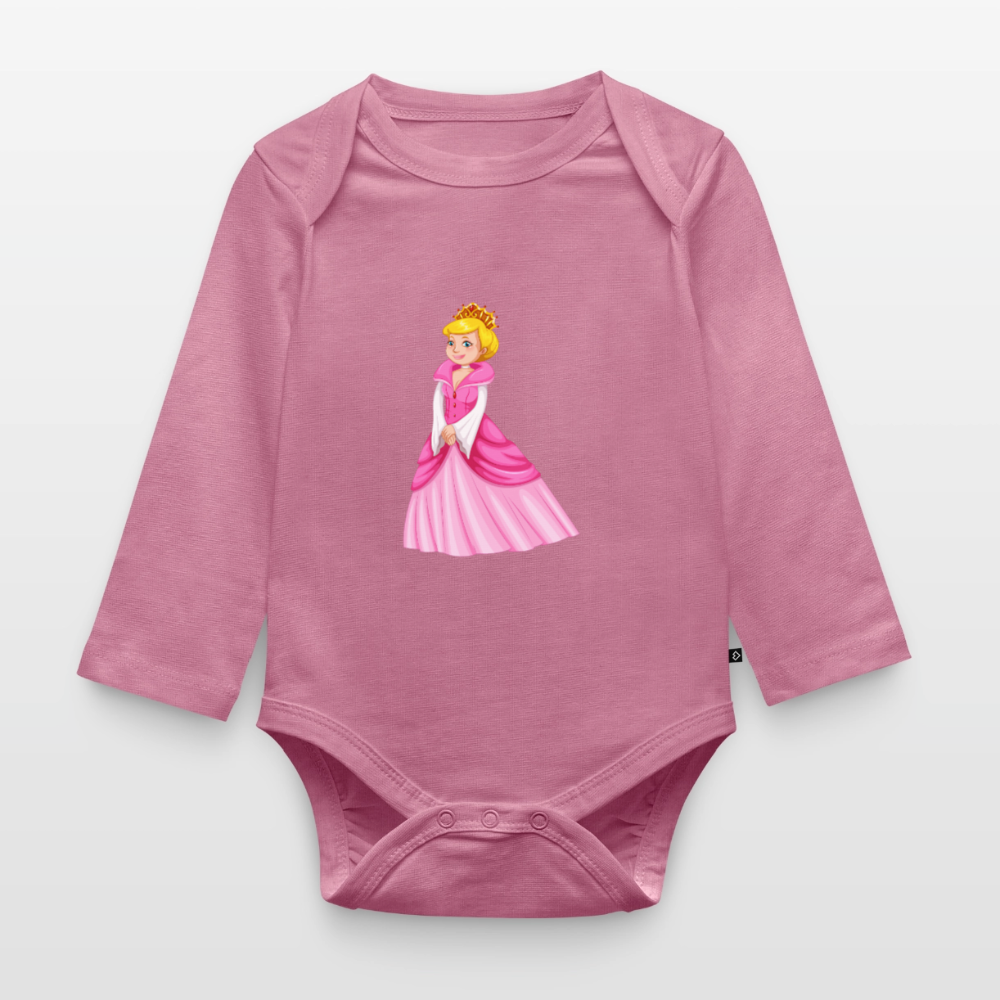 Prinzessin Premium Baby Langarm-Body - mauve