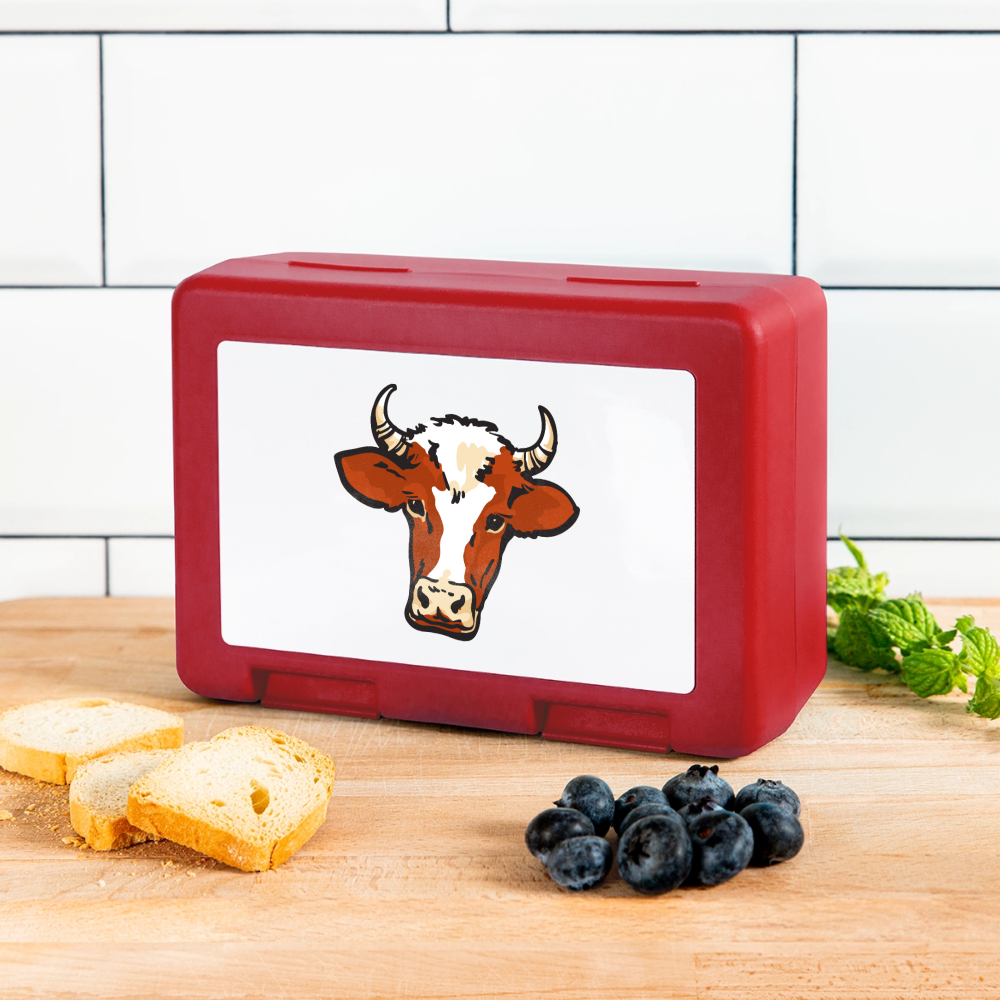 Stier Brotdose - red