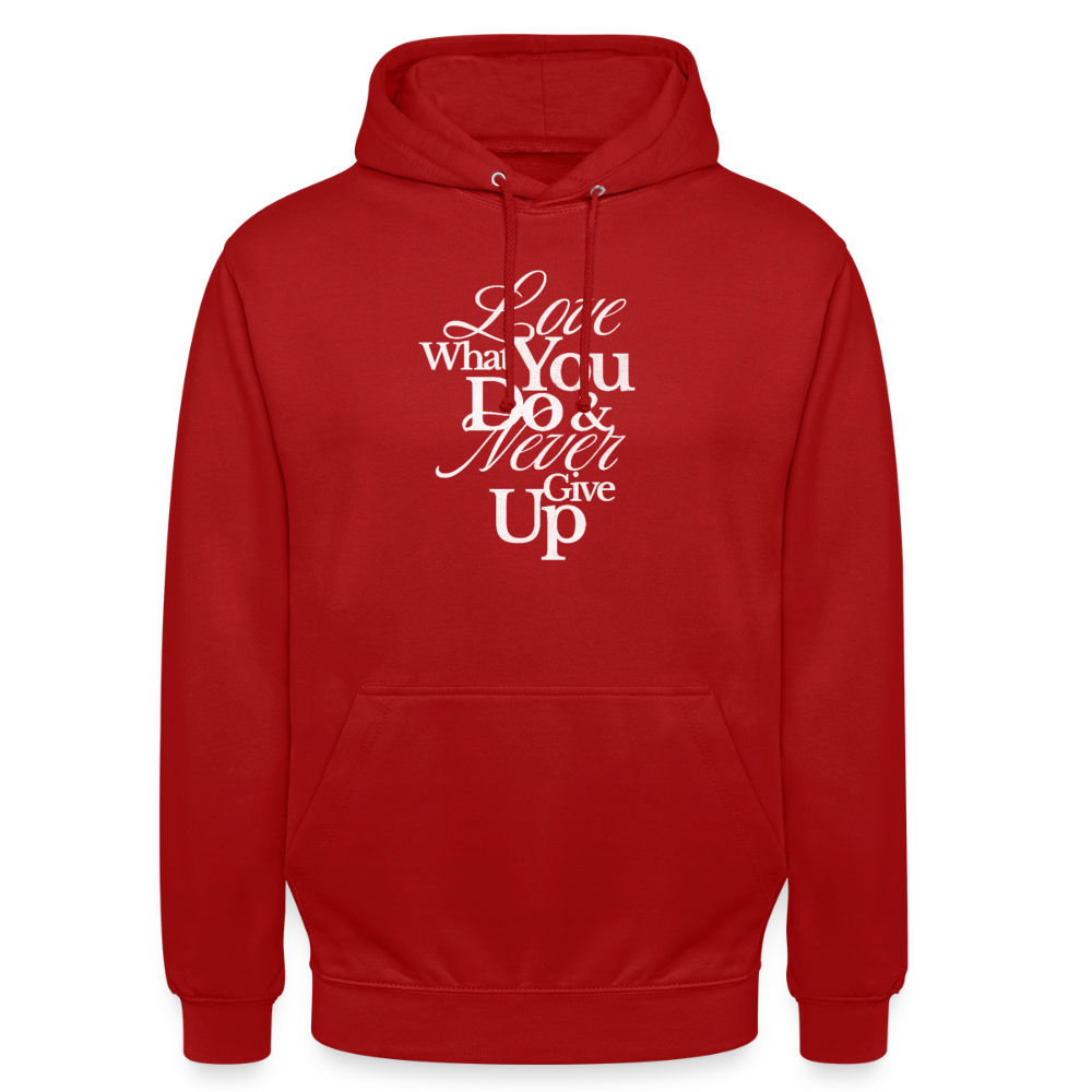 Love What You Do Hoodie - red