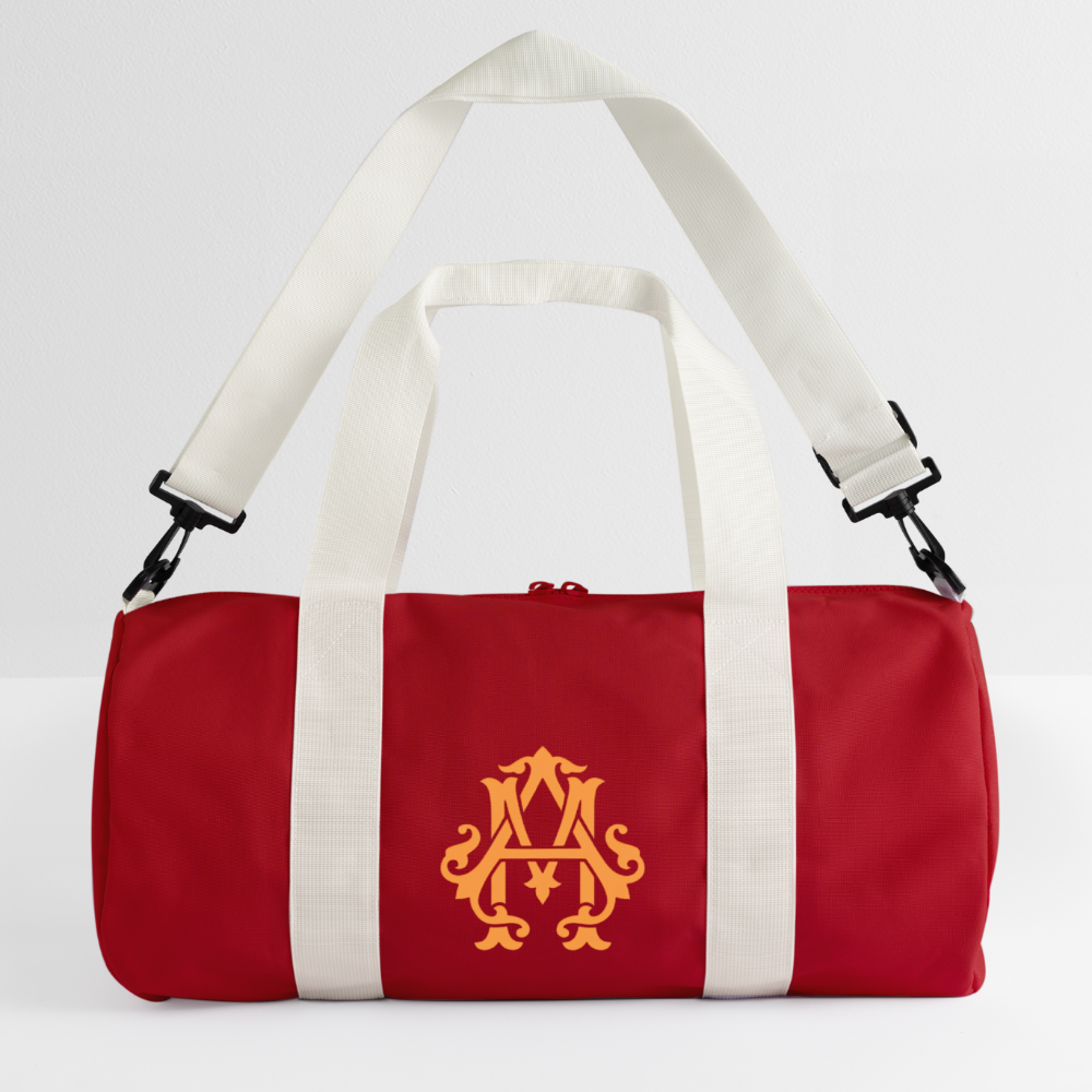 NEVER GIVE UP Duffel Bag - classic red/off white